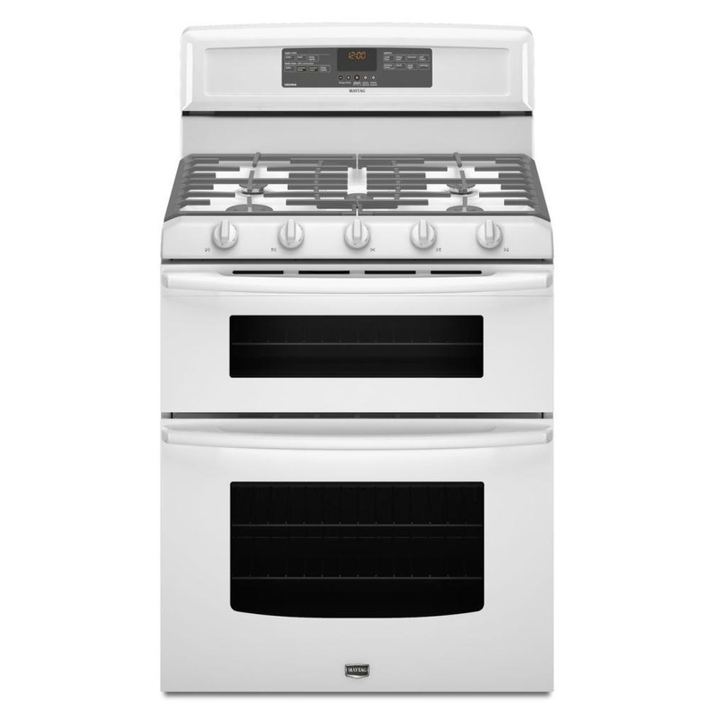 6.0 cu. ft. Capacity Double Oven Gas Range with Speed Heat Burner