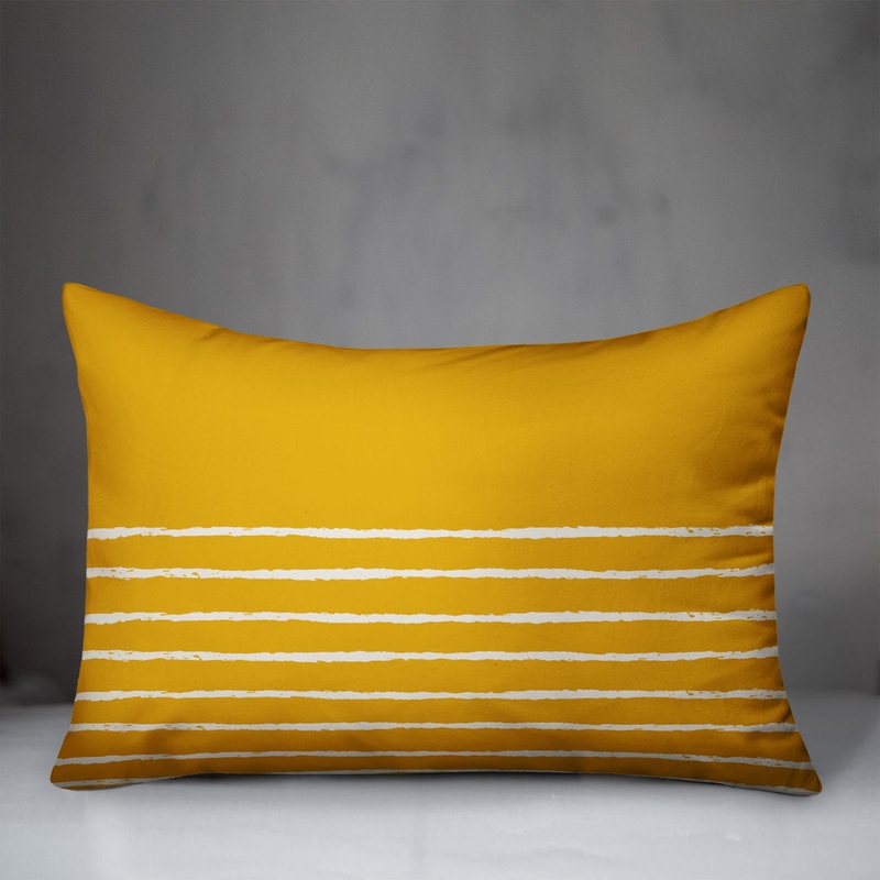 Aezaz Rectangular Pillow Cover & Insert Breakwater Bay Color: Yellow/White