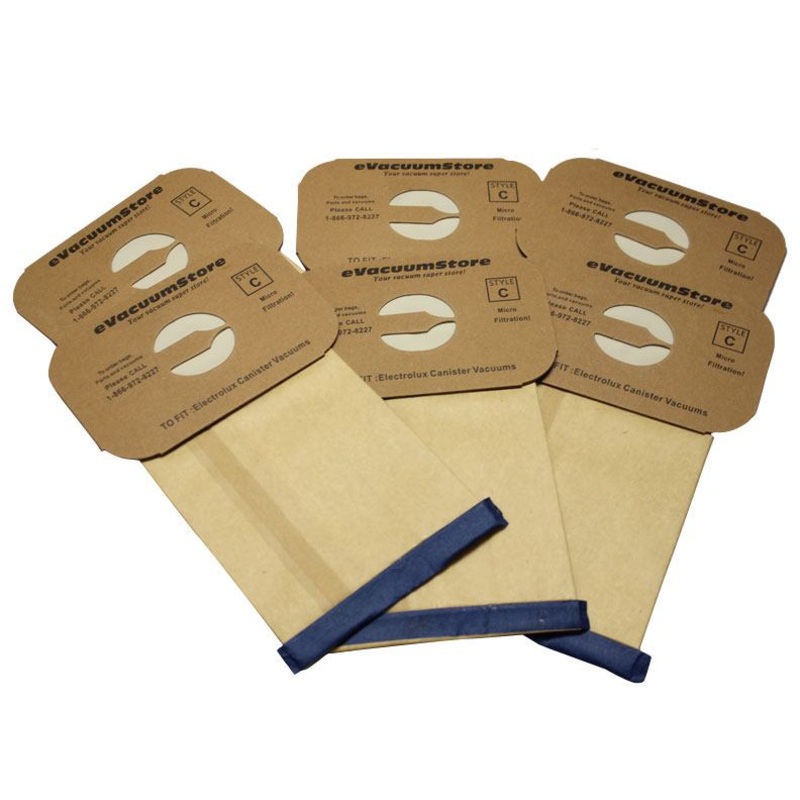 Electrolux 6 Pack Generic Canister Vacuum Bags Style C