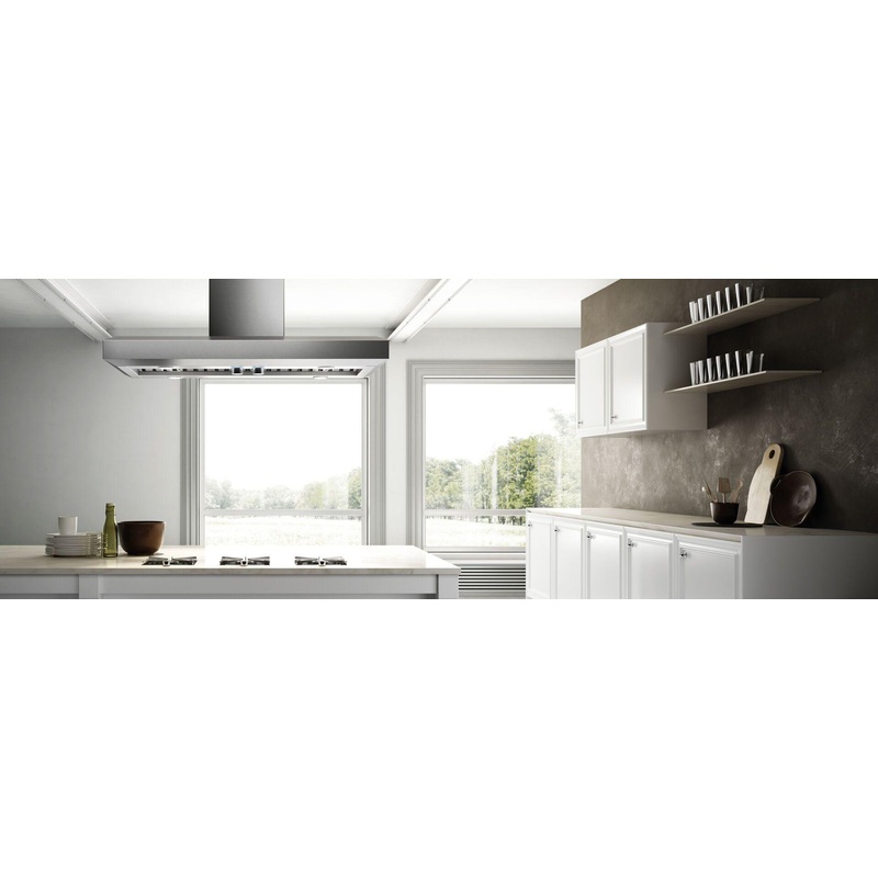 Elica EVI648S1 VAVANO IS Island Range Hood 48″ wide – 600CFM