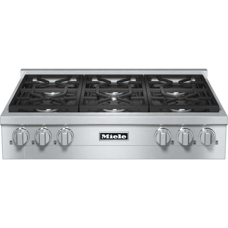 Miele KMR11341GCLEANSTEEL Kmr 1134-1 G – Rangetop With 6 Burners For Professional Applications