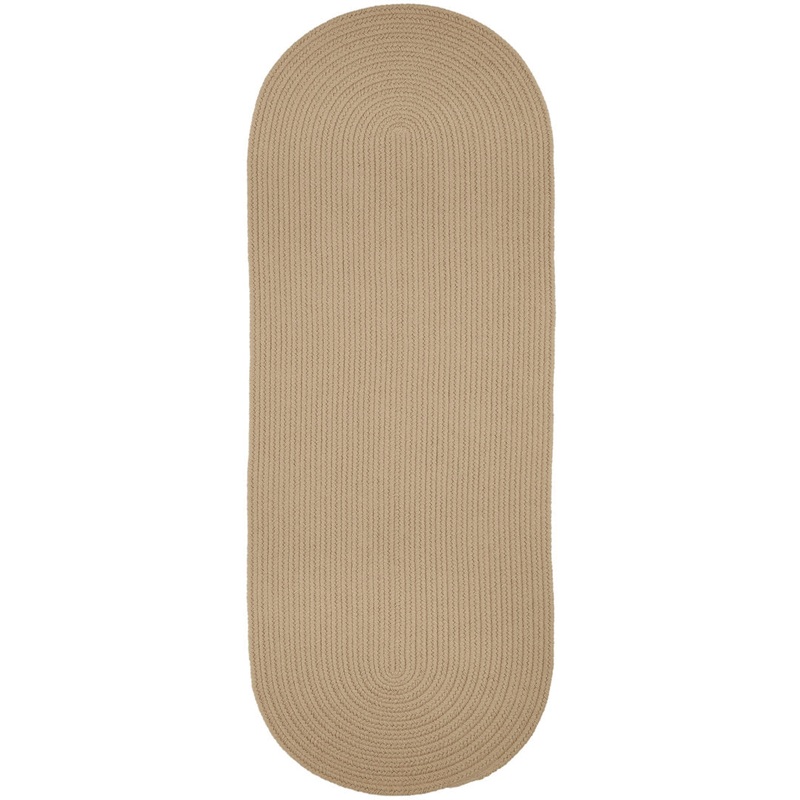 Smyth Hand Braided Beige Indoor/Outdoor Area Rug August Grove Rug Size: Runner 2′ x 6′