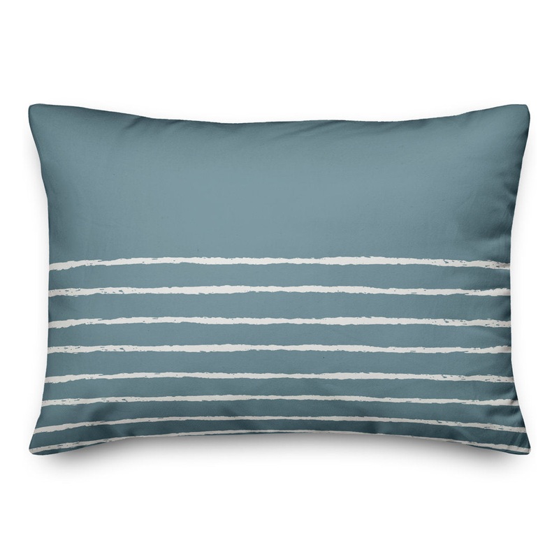 Aezaz Rectangular Pillow Cover & Insert Breakwater Bay Color: Sea Glass/White