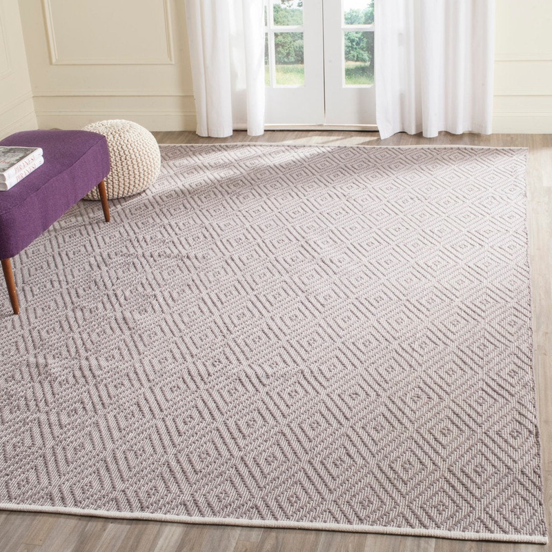 Akihito Hand Woven Cotton Geometric Rug Wrought Studio Rug Size: Rectangle 8′ x 10′