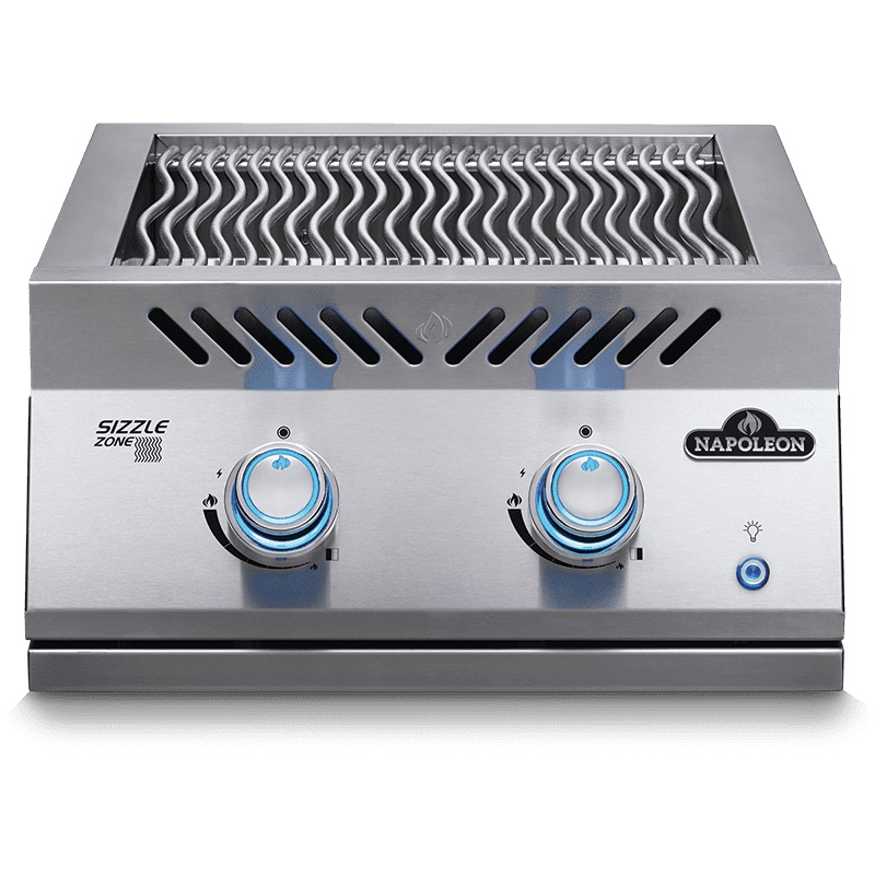 Napoleon Bbq BIB18IRPSS Built-In 700 Series Dual Infrared Burner With Stainless Steel Cover , Stainless Steel , Propane