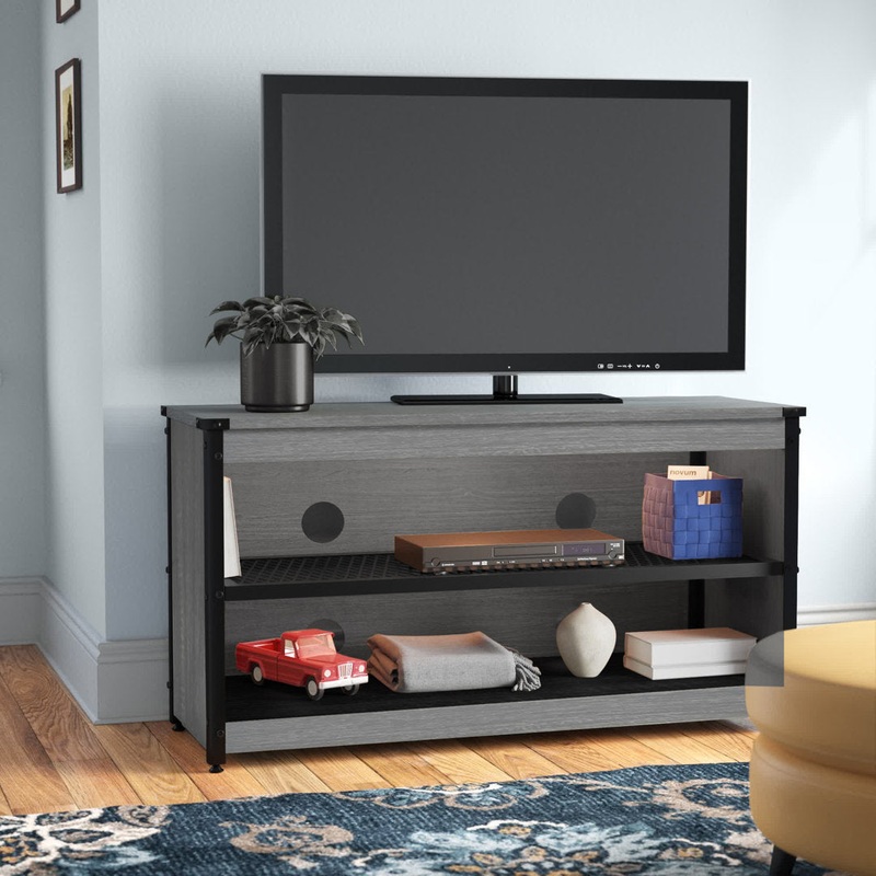 Antenore TV Stand for TVs up to 65″ Zipcode Design Color: Brown/Black Overall Entertainment Center Width – Side to Side: 44.09