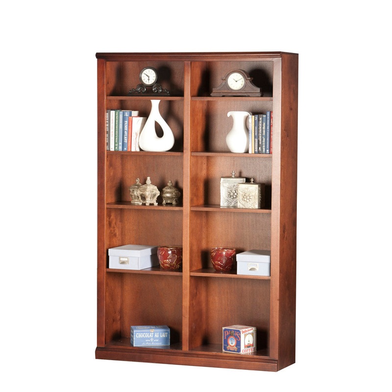 Coastal Double Wide Standard Bookcase Eagle Furniture Manufacturing Size: 72″ H x 45″ W x 13.75″ D Door Type: Wood, Finish: Hazy Sunrise