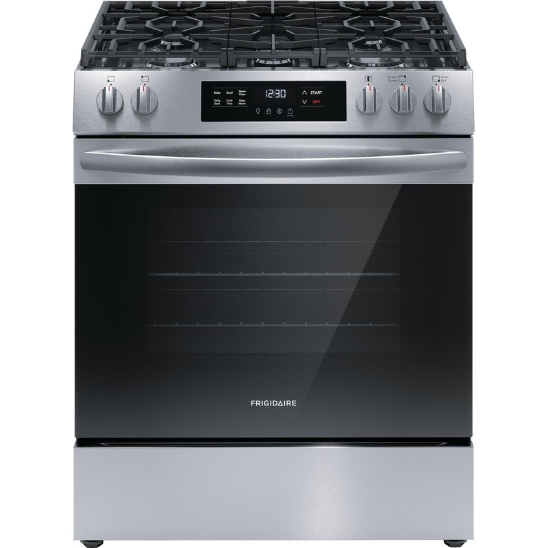 Frigidaire FCFG3062AS 30″ Front Control Gas Range with Quick Boil