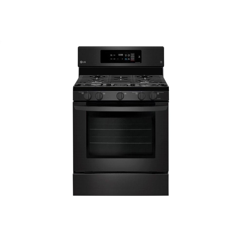 Lg LRG3194BM 5.4 cu. ft. Gas Single Oven Range with Fan Convection and EasyClean