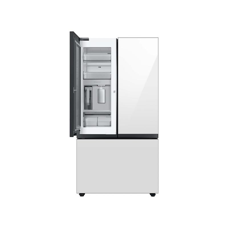 Samsung RF30BB660012 Bespoke 3-Door French Door Refrigerator (30 Cu. Ft.) With Beverage Center In White Glass