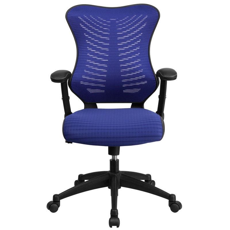 Siwar High-Back Designer Ergonomic Office Chair with Adjustable Armrests by Flash Furniture Flash Furniture Upholstery Color: Blue