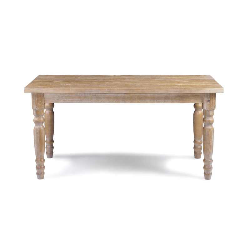 Valerie Dining Table Grain Wood Furniture Color: Driftwood