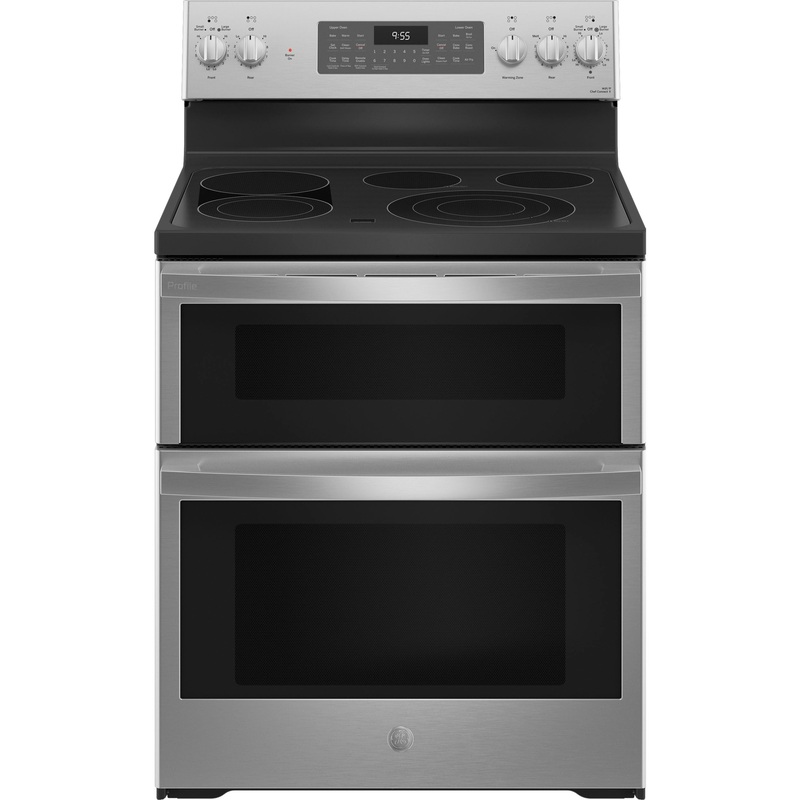 Ge Appliances PB965YPFS Ge Profile 30″ Smart Free-Standing Electric Double Oven Convection Range With No Preheat Air Fry
