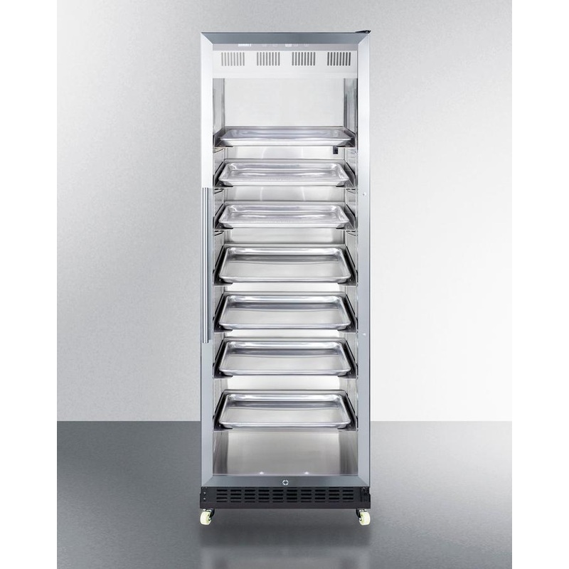 Summit SCR1401RICSS 24″ Wide Mini Reach-in Beverage Center With Dolly