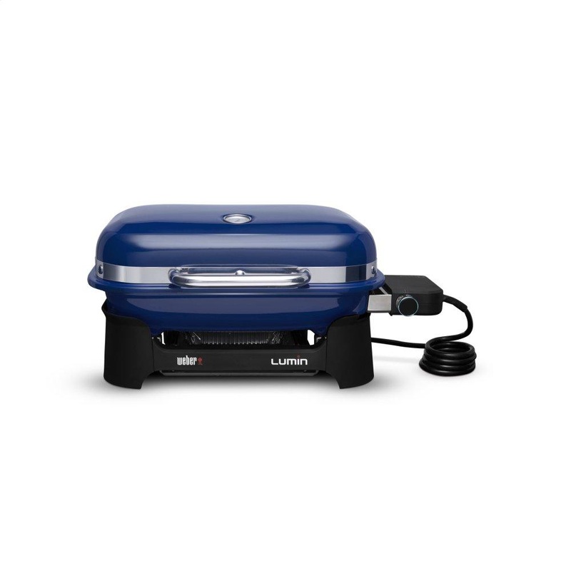 Weber 91300901 Lumin Compact Electric Grill – Deep Ocean Blue
