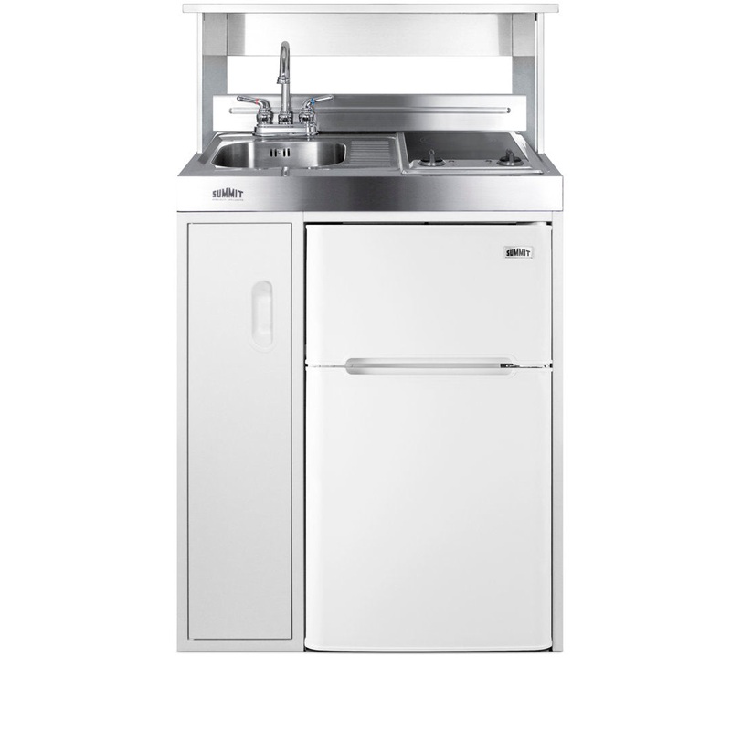 Summit Appliance All-In-One Combo Kitchens 2.93 Cubic Feet cu. ft. Mini Fridge with Freezer Kitchenette Summit Appliance