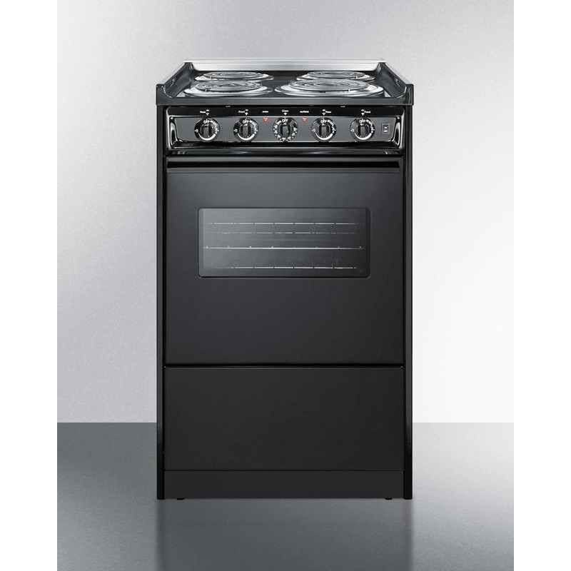 Summit TEM110CRW 20″ Wide Electric Coil Range