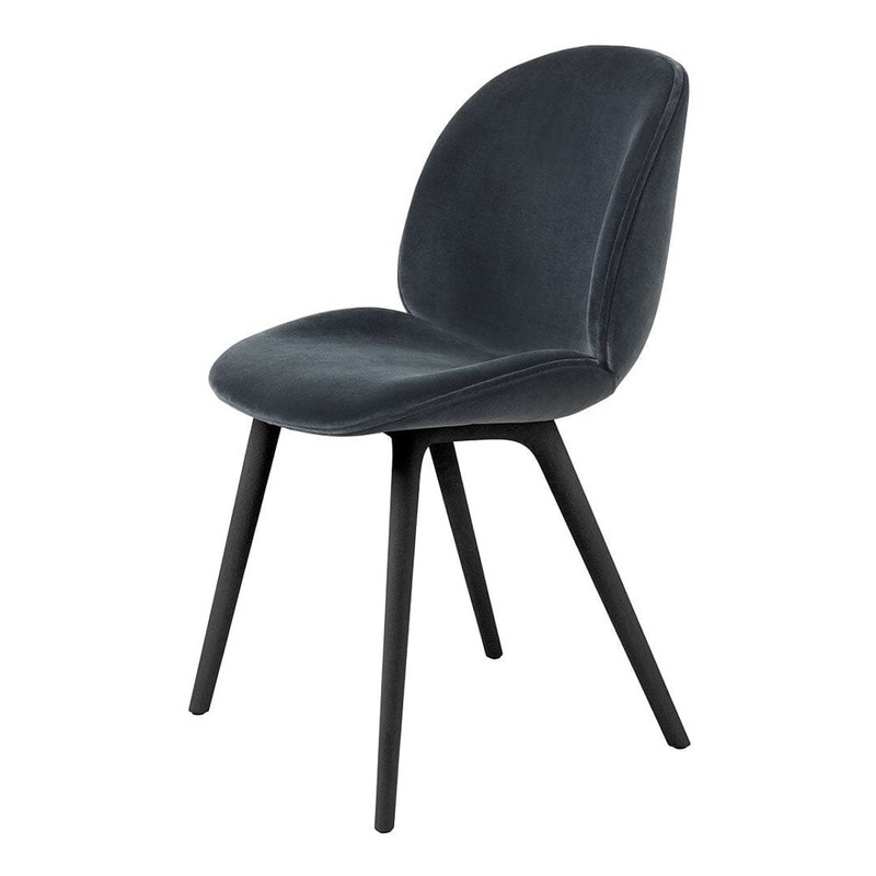 Beetle Black Plastic Base Dining Chair – Fully Upholstered
