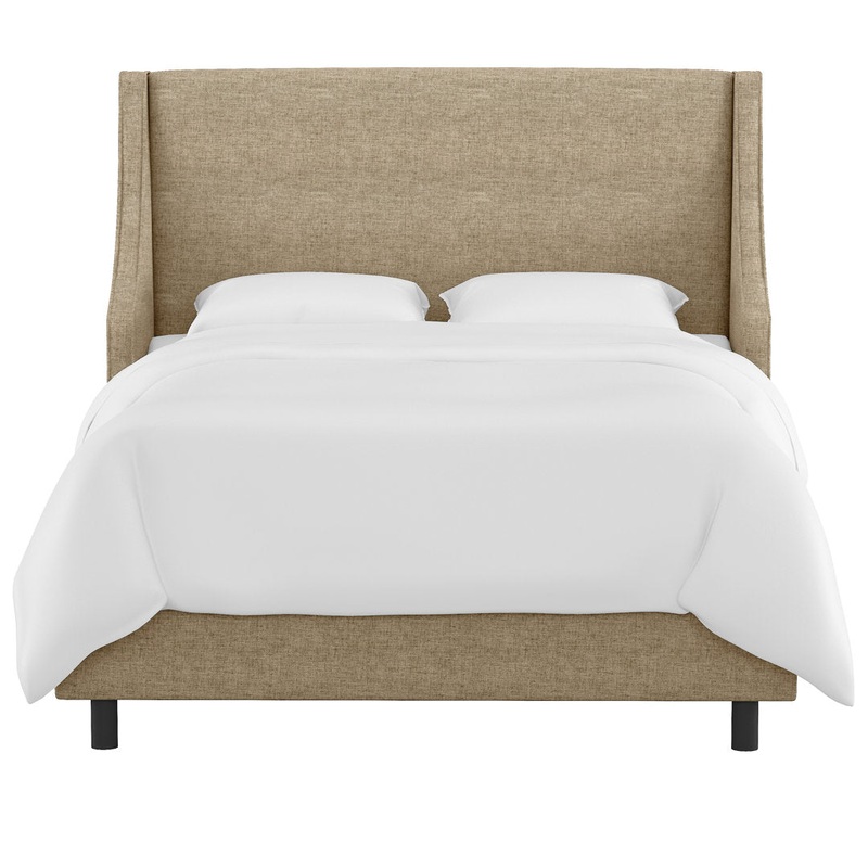 Bernadine Upholstered Low Profile Standard Bed Mercury Row Color: Zuma Natural Textured Linen Size: California King