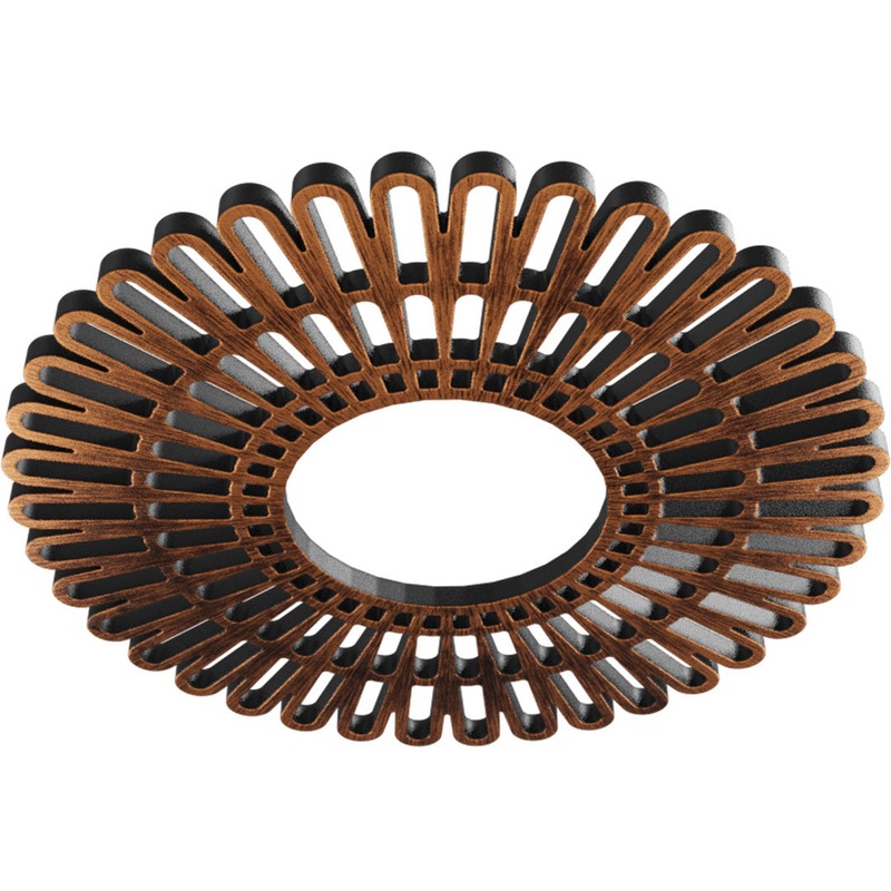 Cornelius Ceiling Medallion Ekena Millwork Color: Antiqued Copper Size: 18″ H x 18″ W x 0.5″ D