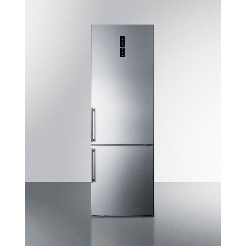 Summit FFBF249SSIM 24″ Wide Bottom Freezer Refrigerator With Icemaker