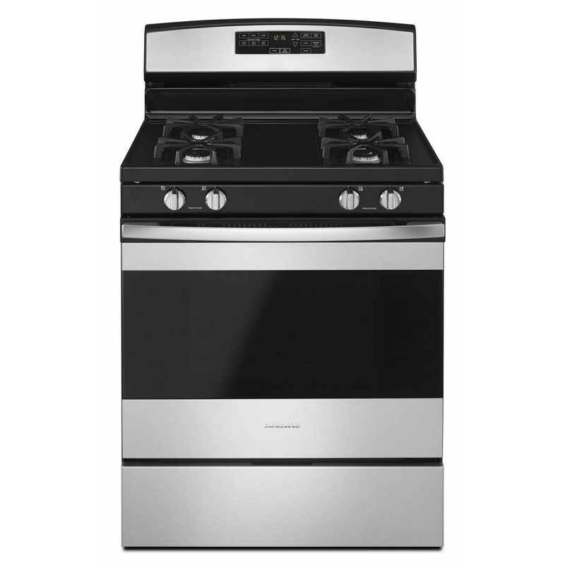 30-inch Gas Range with Self-Clean Option – Stainless Steel