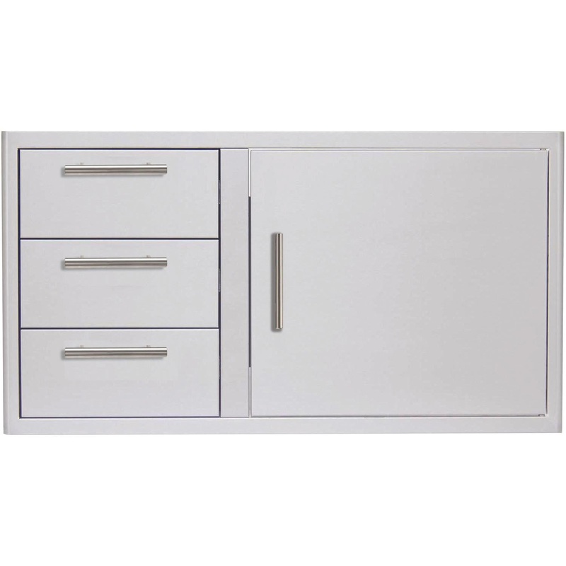 Blaze Grills BLZDDC39RLTSC Blaze 39-Inch Access Door And Triple Drawer Combo