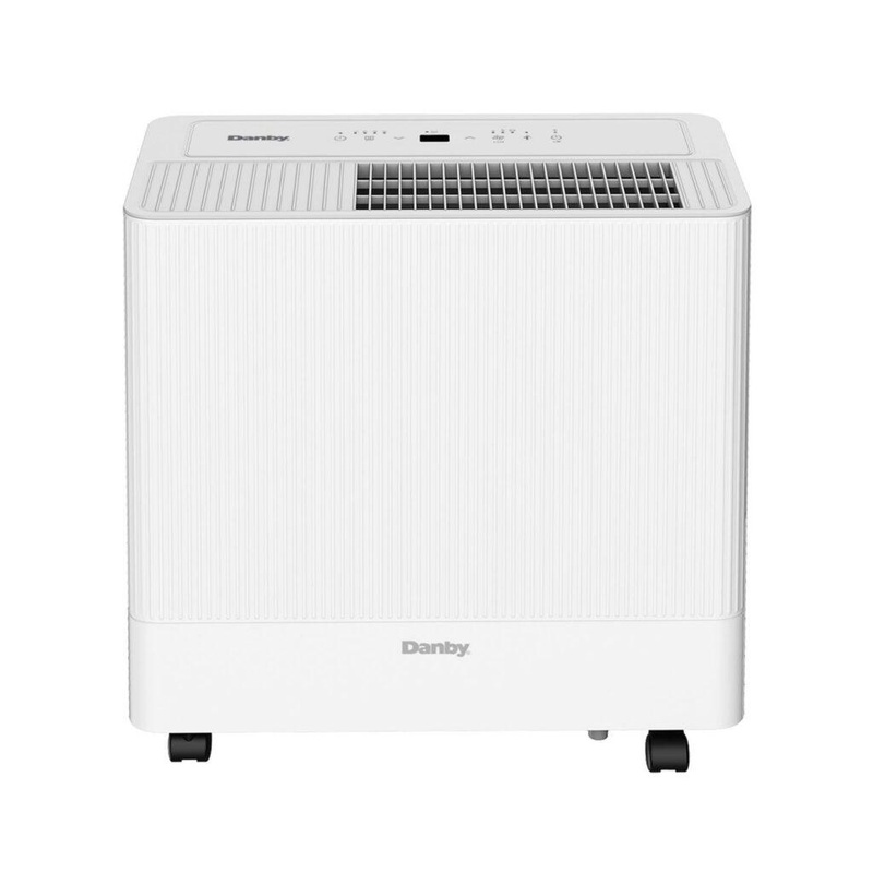 DDR050BSPWDB Danby 50-Pint Dehumidifier with Pump & Wi-Fi in White