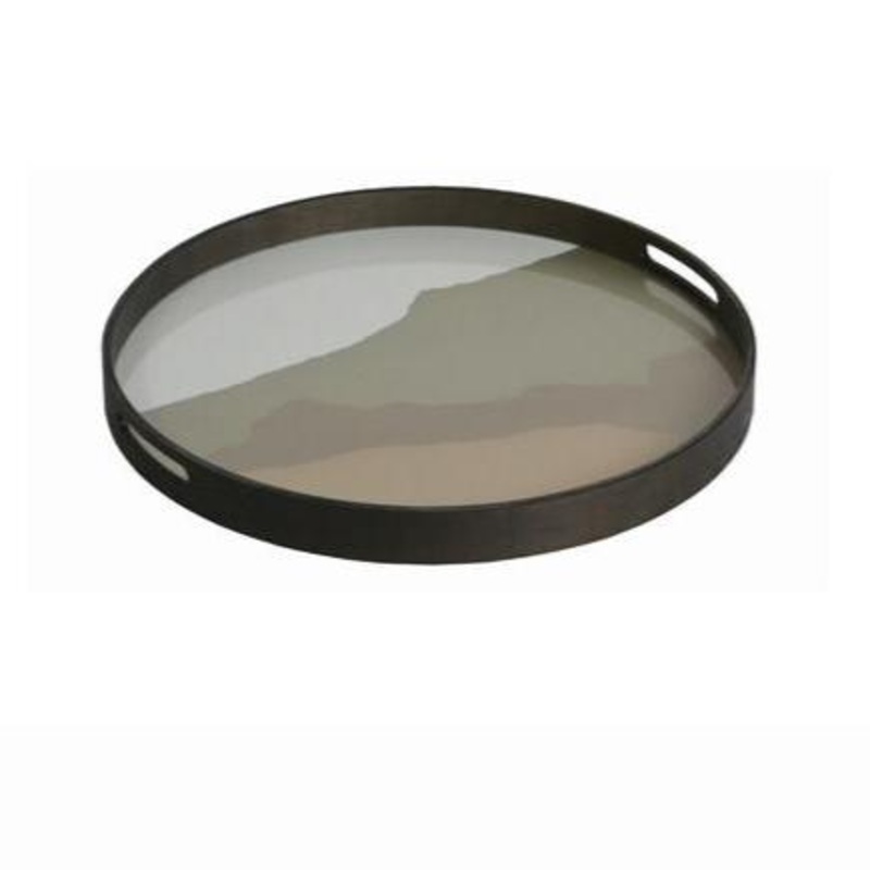 Wabi Sabi Glass Round Tray