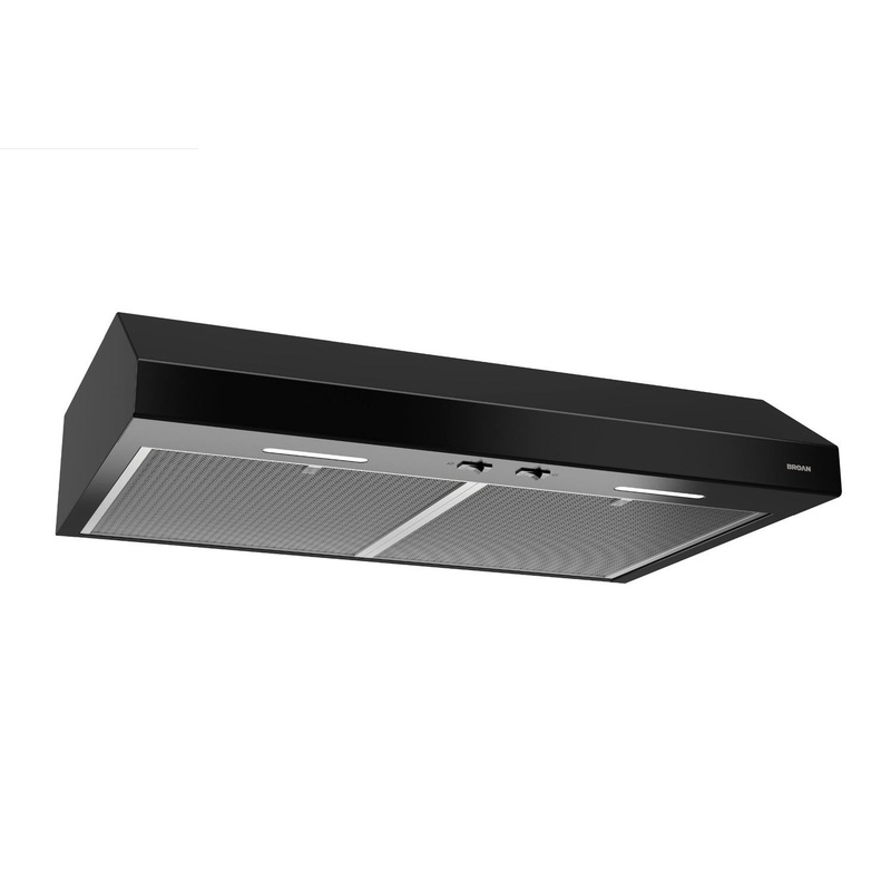 BCSEK136BL Broan 36-Inch Convertible Under-Cabinet Range Hood, ENERGY STAR, 300 Max Blower CFM, Black