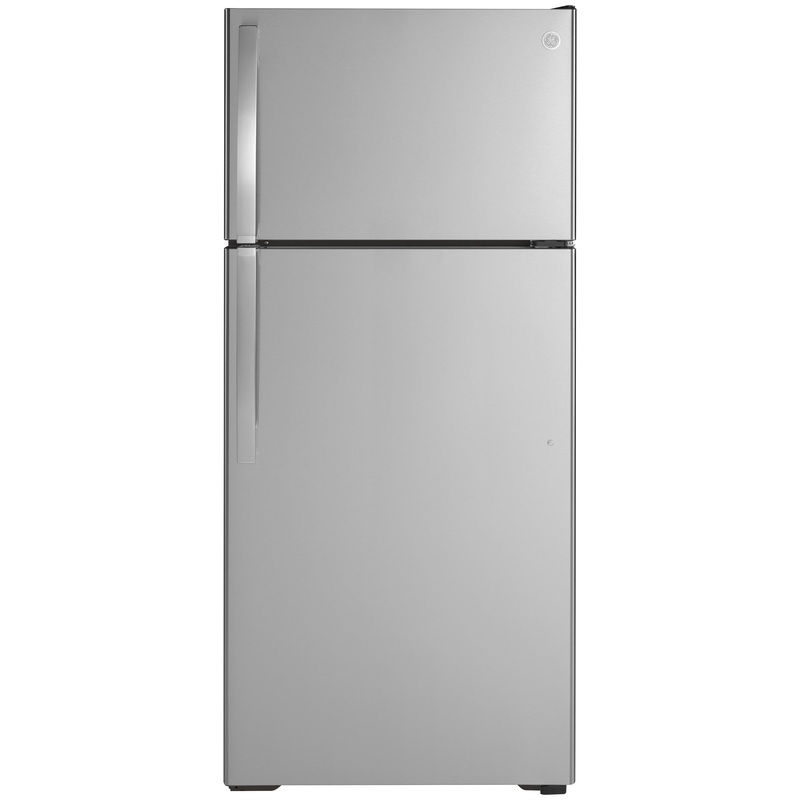GIE17GSNRSS GE ENERGY STAR 16.6 Cu. Ft. Top-Freezer Refrigerator