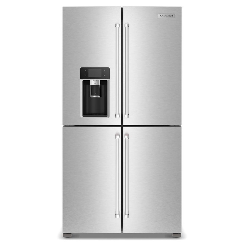 Kitchenaid KRQC736RPS 36″ Counter-Depth 19.4 Cu Ft 4-Door Refrigerator with Flexible Temperature Zone in PrintShield Finish