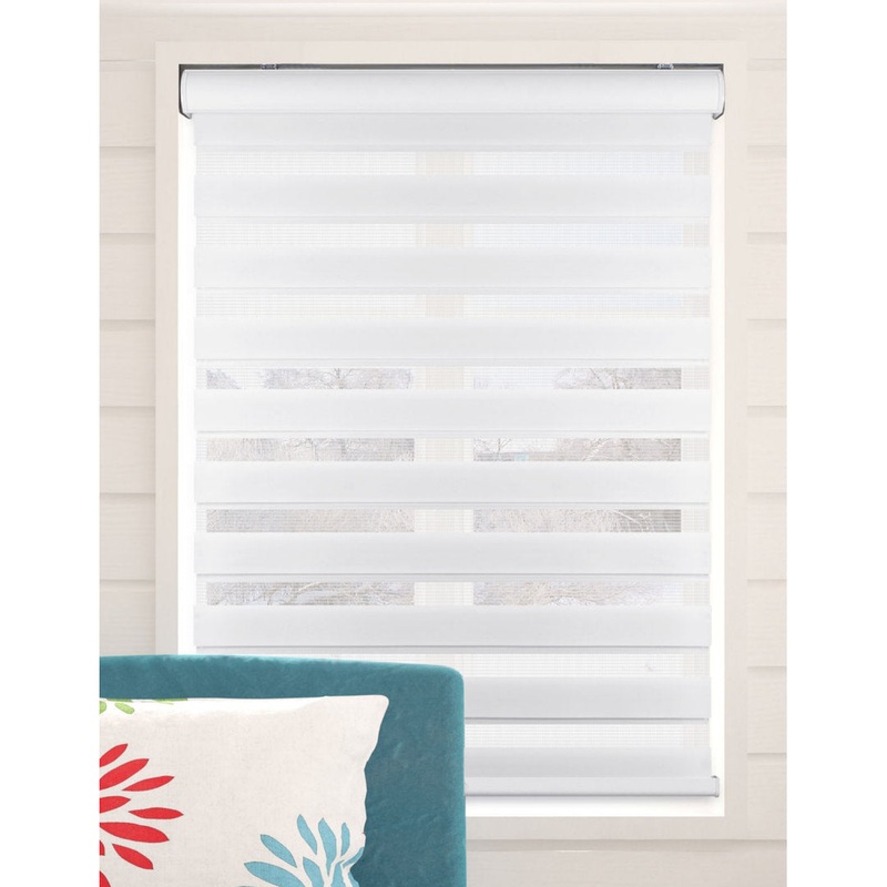 Semi-Sheer Roller Shade Arlo Blinds Color/Finish: Cream Length & Width: 34″W x 72″L