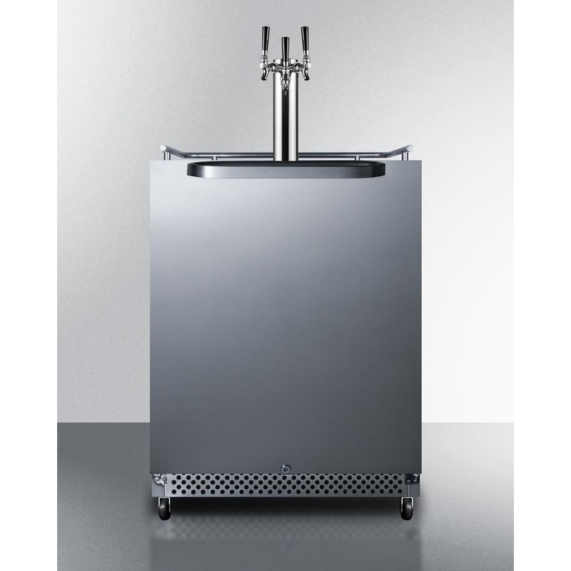 Summit SBC695OSTRIPLE 24″ Wide Built-in Outdoor Kegerator