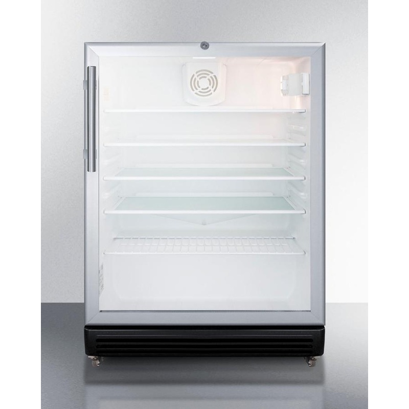 Summit SCR600BGLMBL 24″ Wide Beverage Center