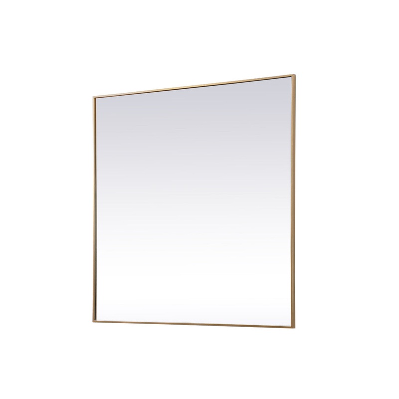 Valparaiso Accent Mirror Wade Logan Size: 48″  x 48″  Finish: Brass