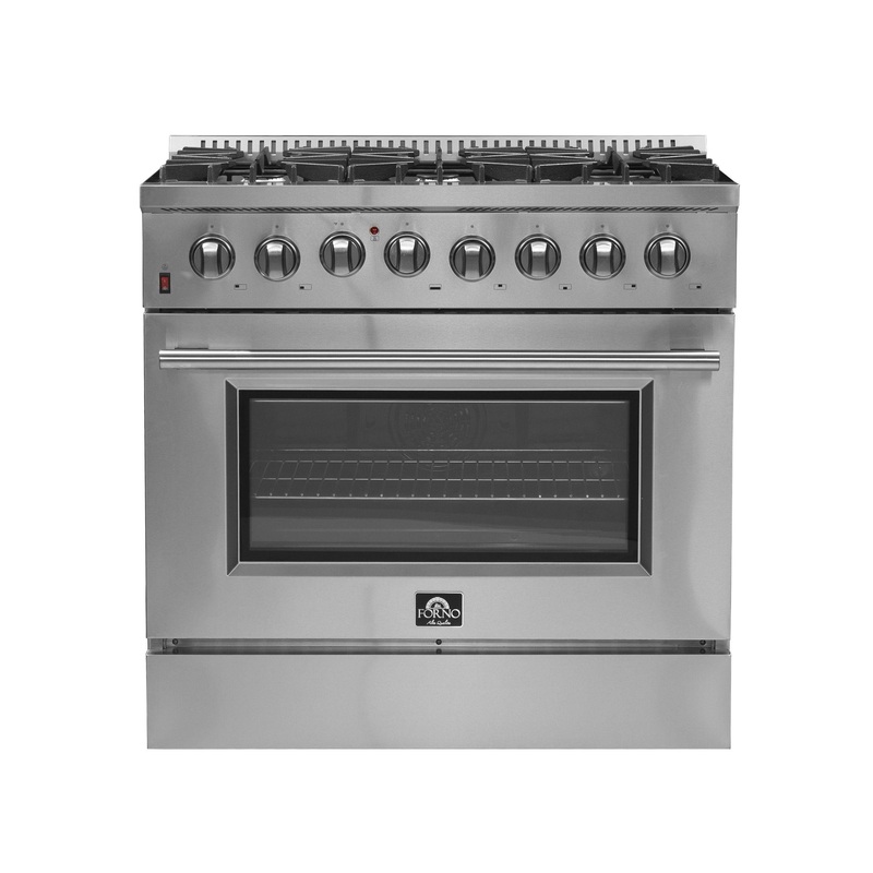 Forno FFSGS615636 Forno Galiano 36″ Freestanding Dual Fuel Range