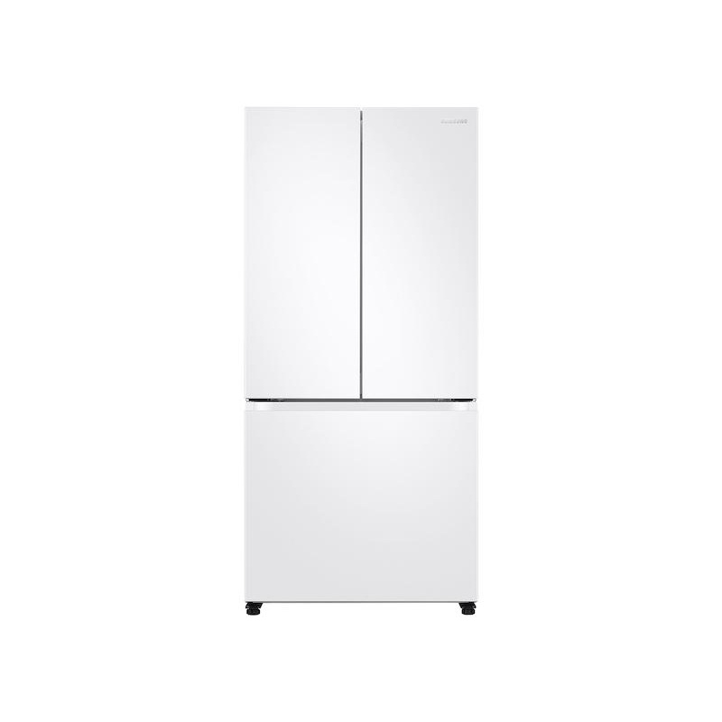 Samsung 19.5 cu. ft. Smart 3-Door French Door Refrigerator in White