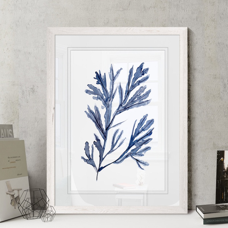 Seaweed Under Water I’ by Paul Cezanne – Picture Frame Painting Print Highland Dunes Mat Color: White Size: 30″ H x 22″ W x 1.25″ D Format: White Paper Framed