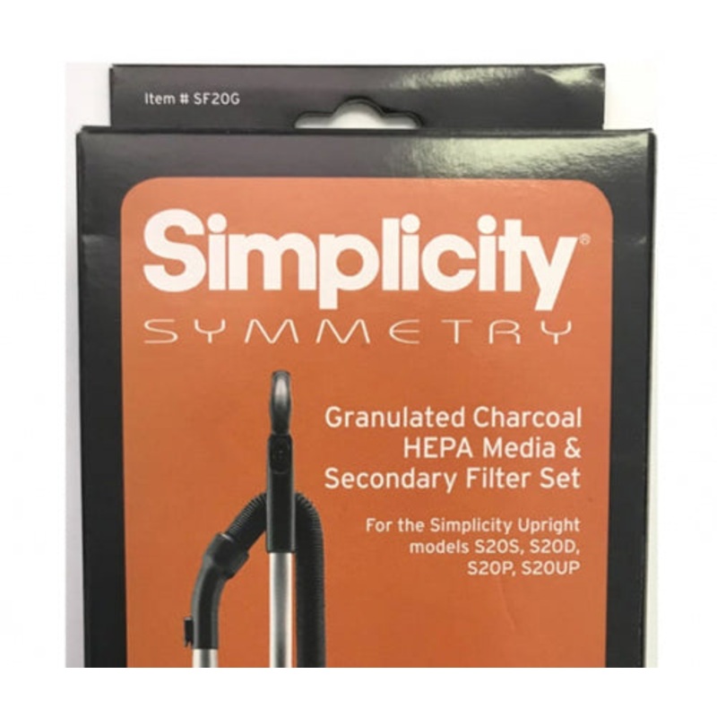 Simplicity Symmetry S20 Series Granulated Charcoal HEPA Filter Set