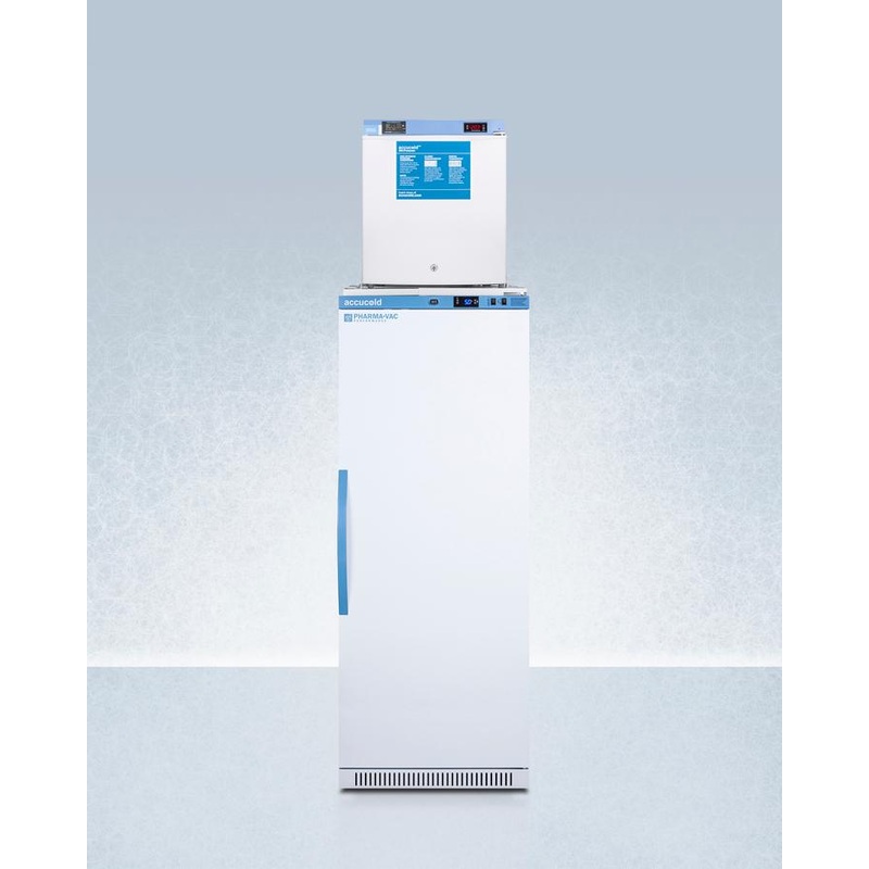 Summit ARS12PVFS24LSTACKMED2 24″ Wide All-refrigerator/all-freezer Combination