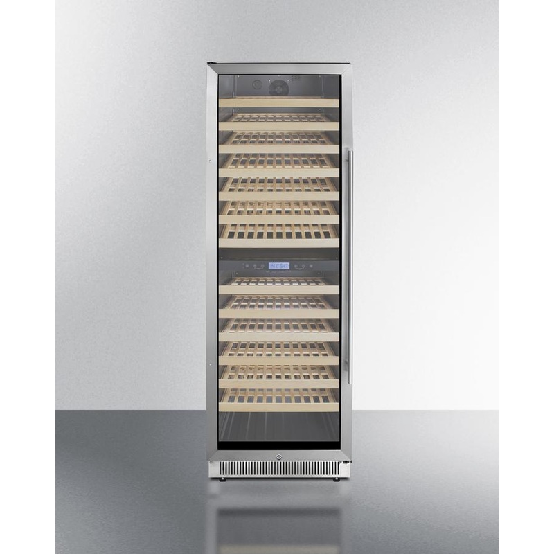 Summit SWC1966BLHD 24″ Wide Dual Zone Wine Cellar