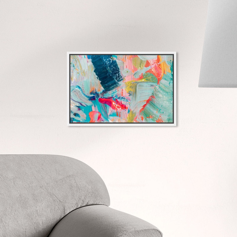 Abstract That Love Feeling – Graphic Art on Canvas Oliver Gal Prints Size: 10″ H x 15″ W Format: White Framed Canvas