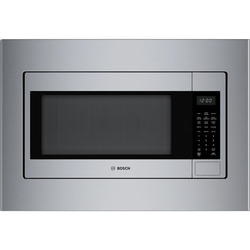 Bosch HMB30155UC 300 Series Built-In Microwave Oven 24″ Left Sideopening Door, Stainless Steel