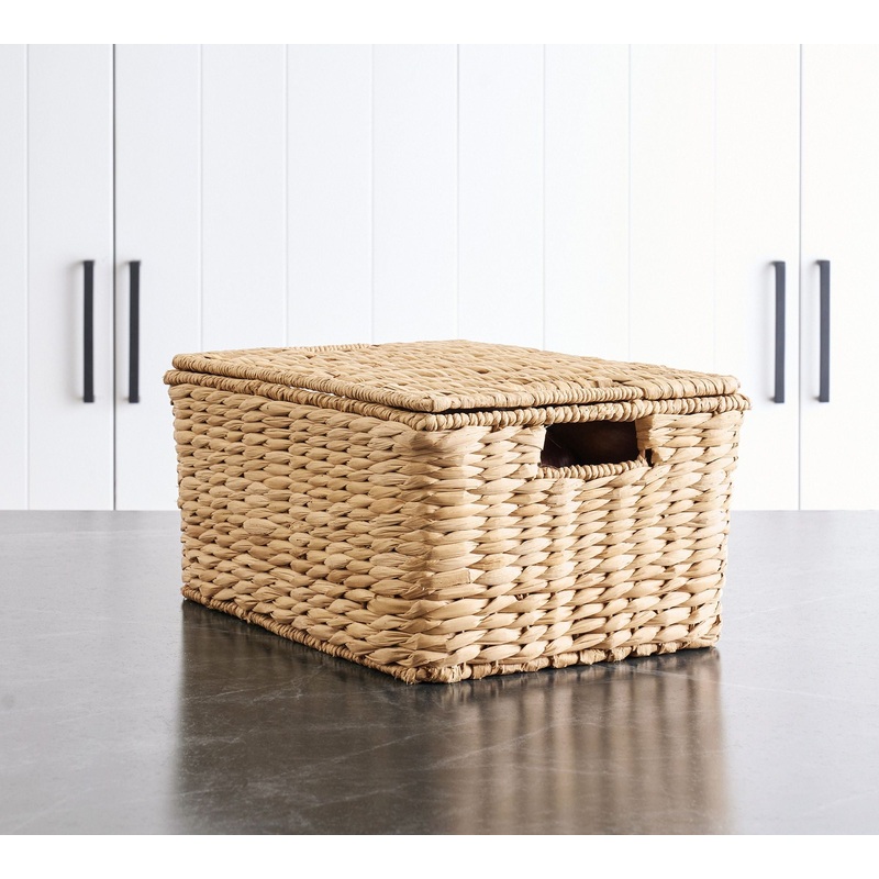 Savannah Handwoven Seagrass Lidded Baskets