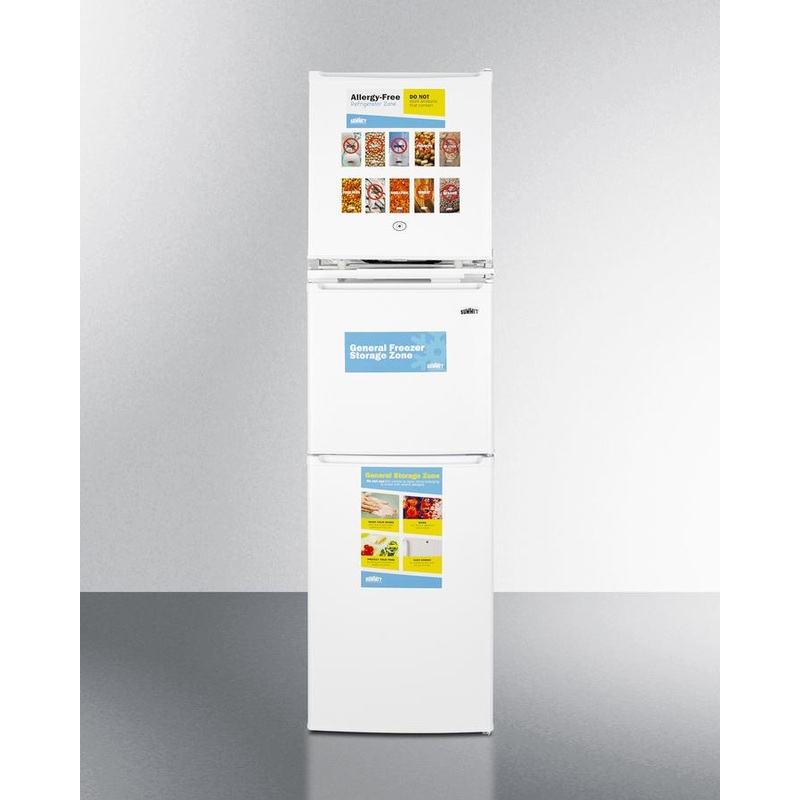 Summit AZRF7W 19″ Wide Allergy-free Refrigerator/general Purpose Refrigerator-freezer Combination