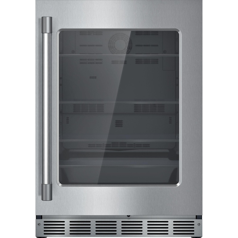 Thermador T24UR925RS Freedom Glass Door Refrigeration 24” Professional Soft Close Flat Hinge T24Ur925Rs