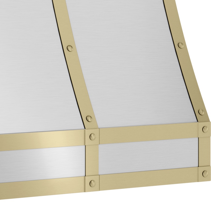 Zephyr BKFT48ASG Forte Hood Banding Kit, 48In, Satin Gold