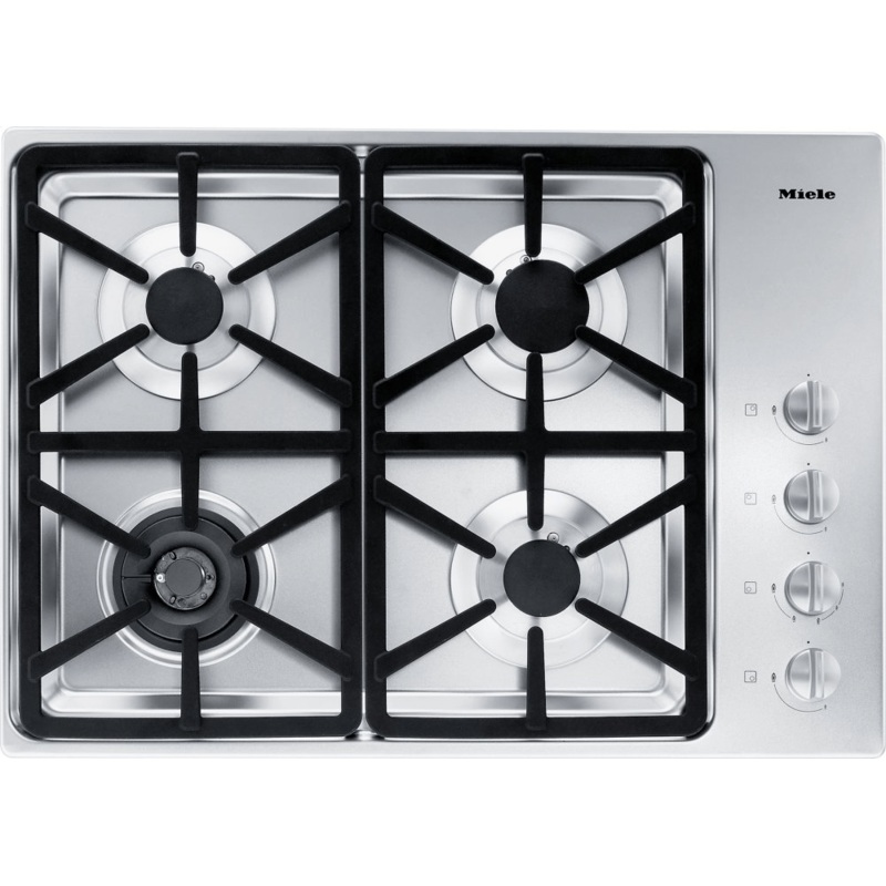 Miele KM3464GSTAINLESSSTEEL Km 3464 G – Gas Cooktop With A Dual Wok Burner For Particularly Wide Ranging Burner Capacity.