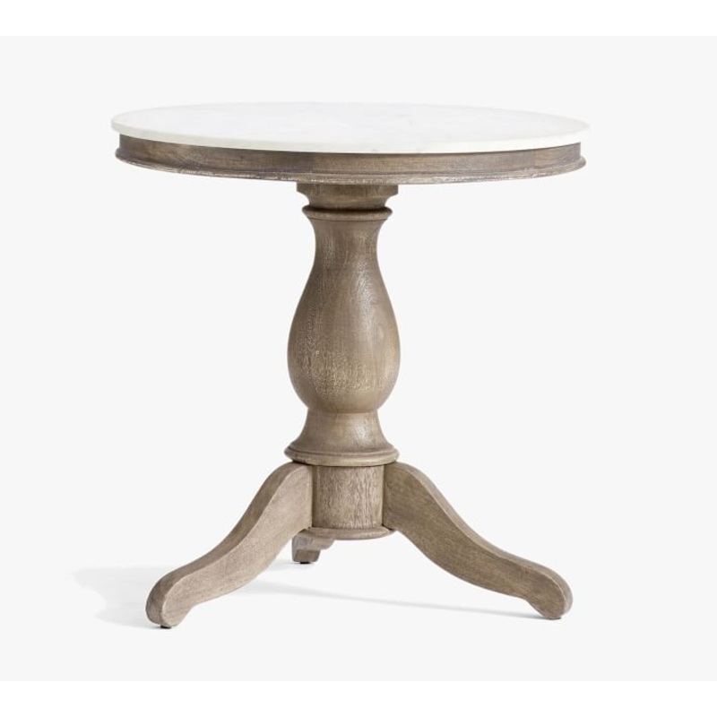 Alexandra 24″ Round Marble End Table